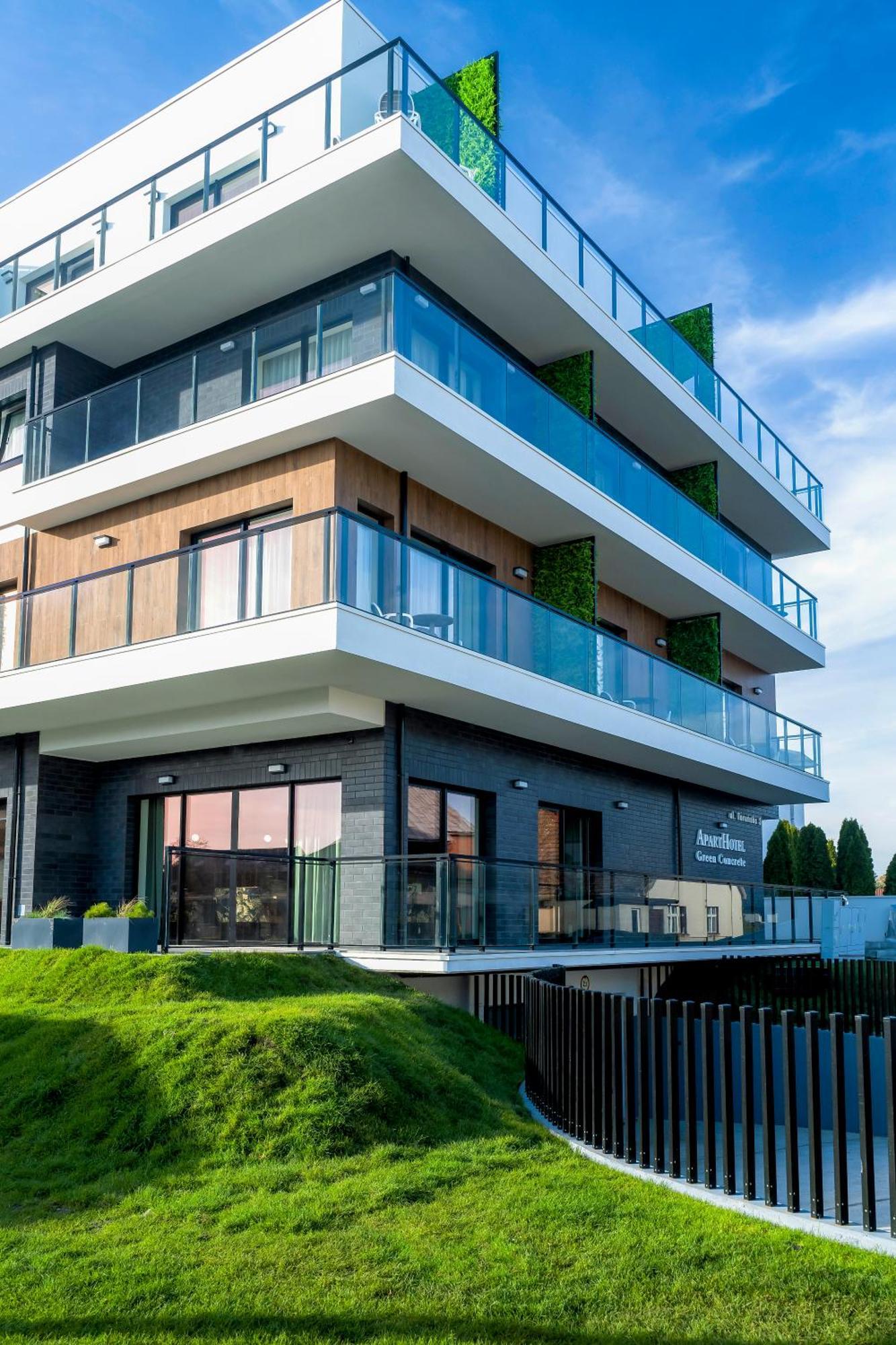 Aparthotel Green Concrete - Eko-Bus Na Plaze, Rowery I Masaze Swinoujscie Exterior photo
